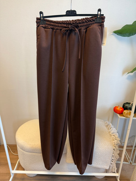 Tailored jogger straight fit choco
