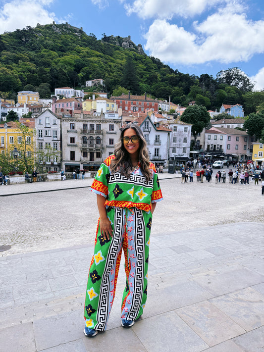 Fashion two piece colorful