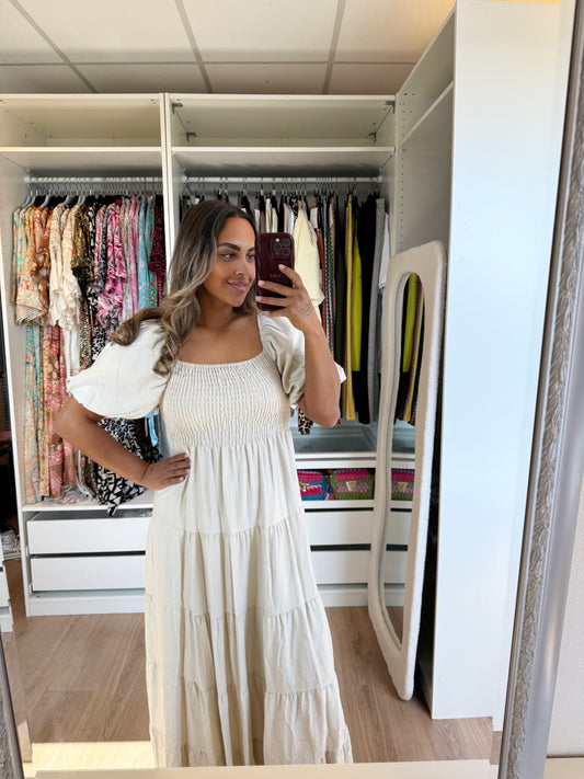 Elenore maxi dress beige