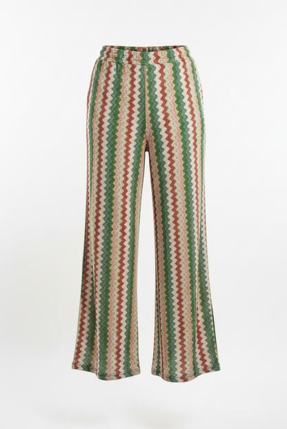 Abby soft glitter aztec pants army