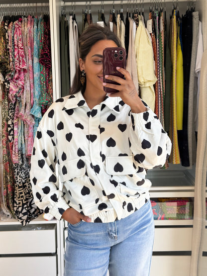 Hailey all over hearts jacket