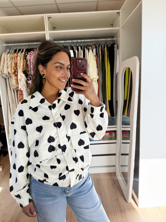 Hailey all over hearts jacket