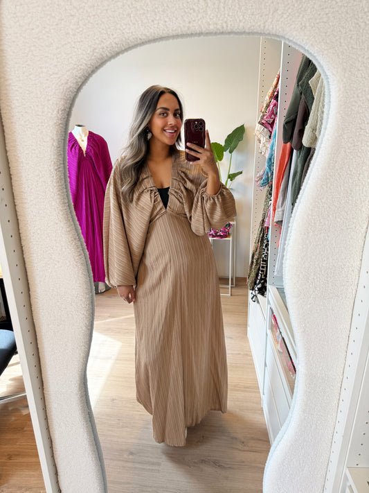 Madeleine butterfly maxi dress desert