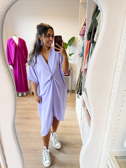 Kayla knot dress Lila