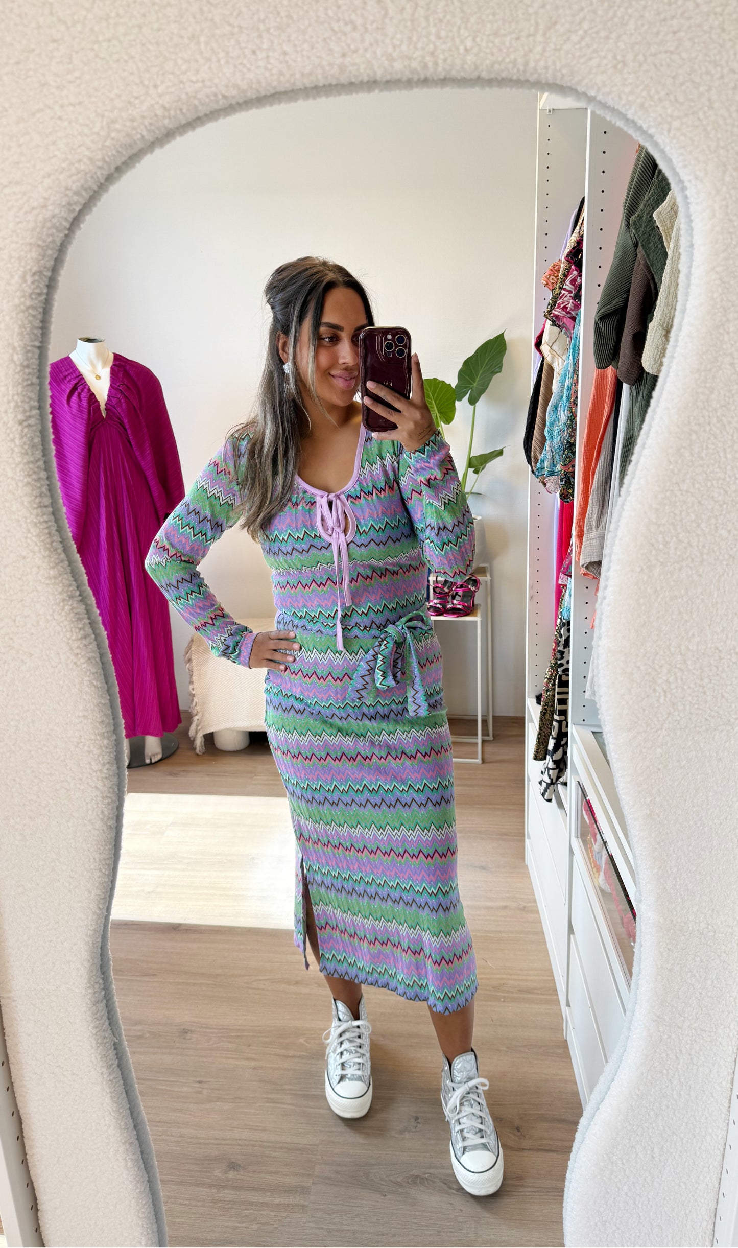 Aztec maxi dress multicolor