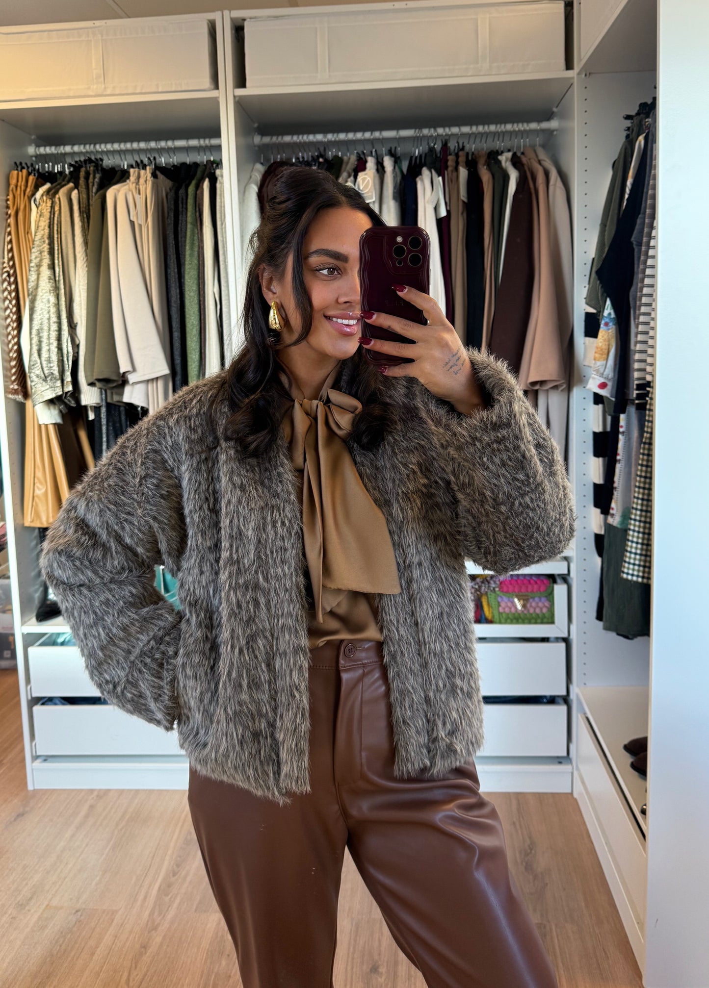 Noor jacket brown