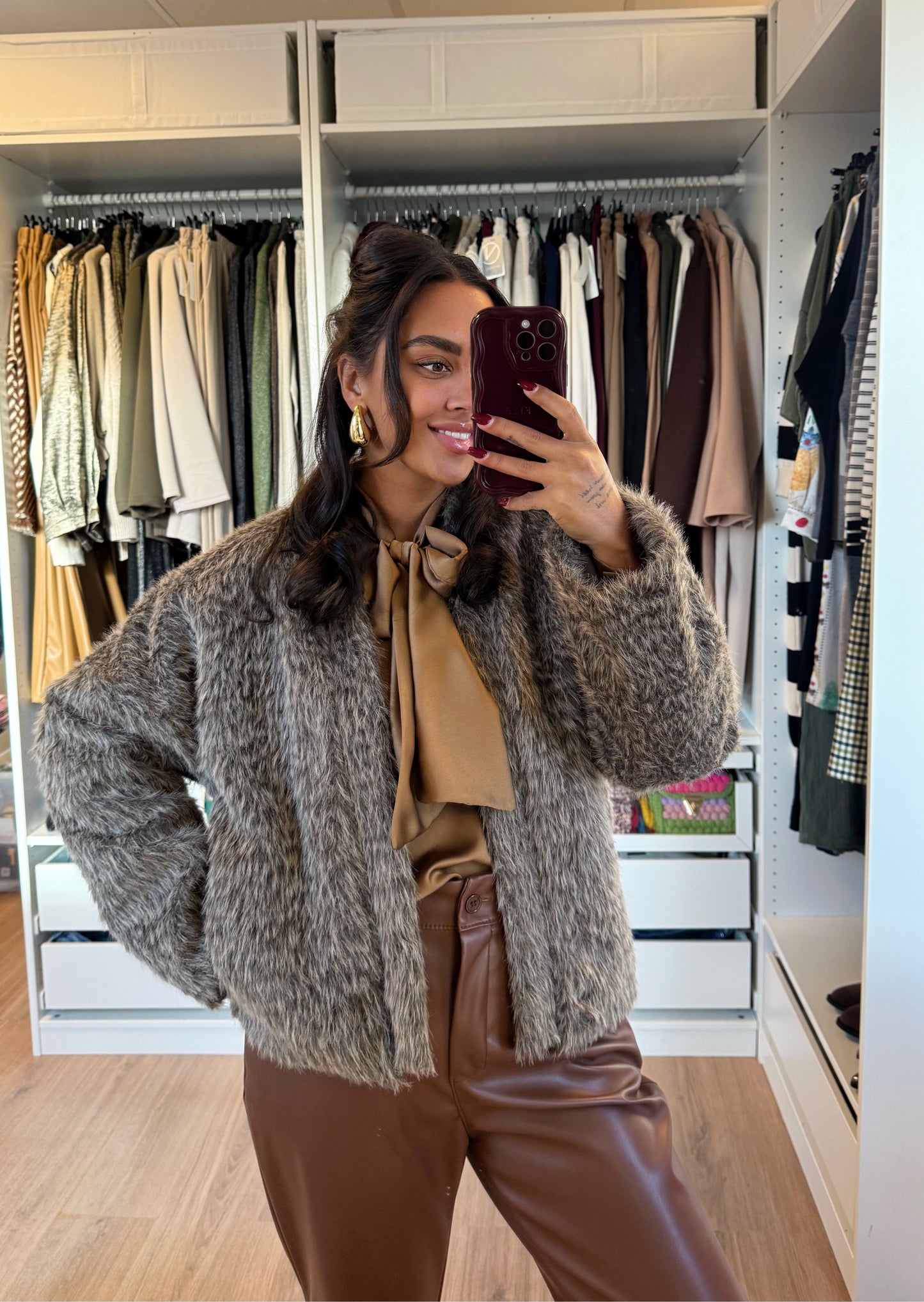 Noor jacket brown