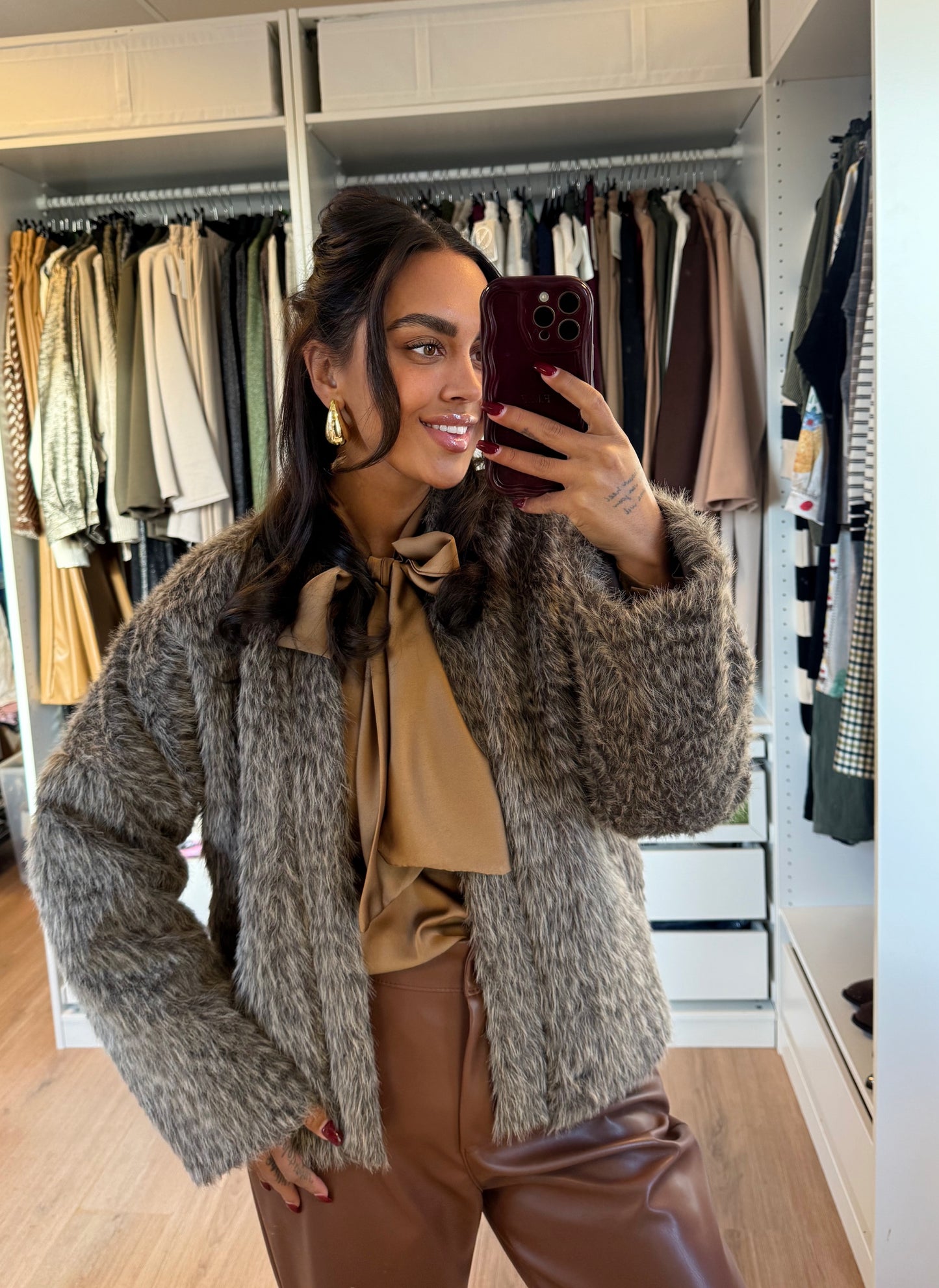 Noor jacket brown