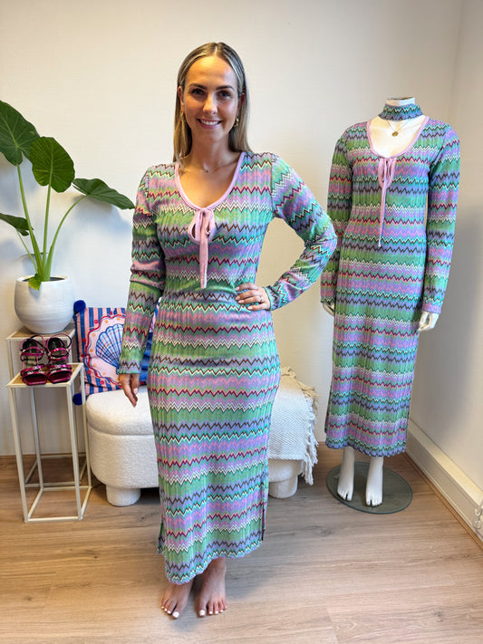 Aztec maxi dress multicolor