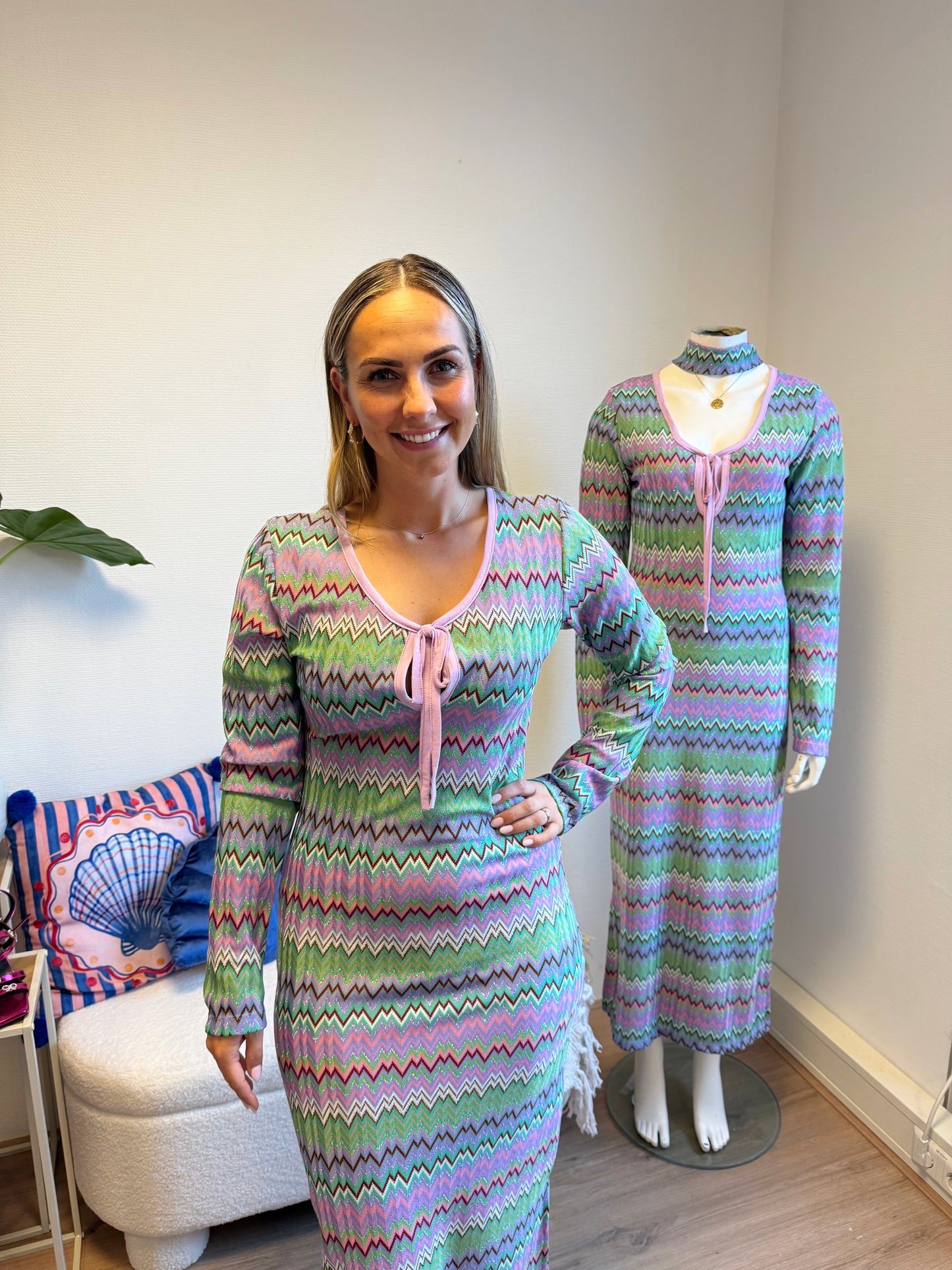 Aztec maxi dress multicolor