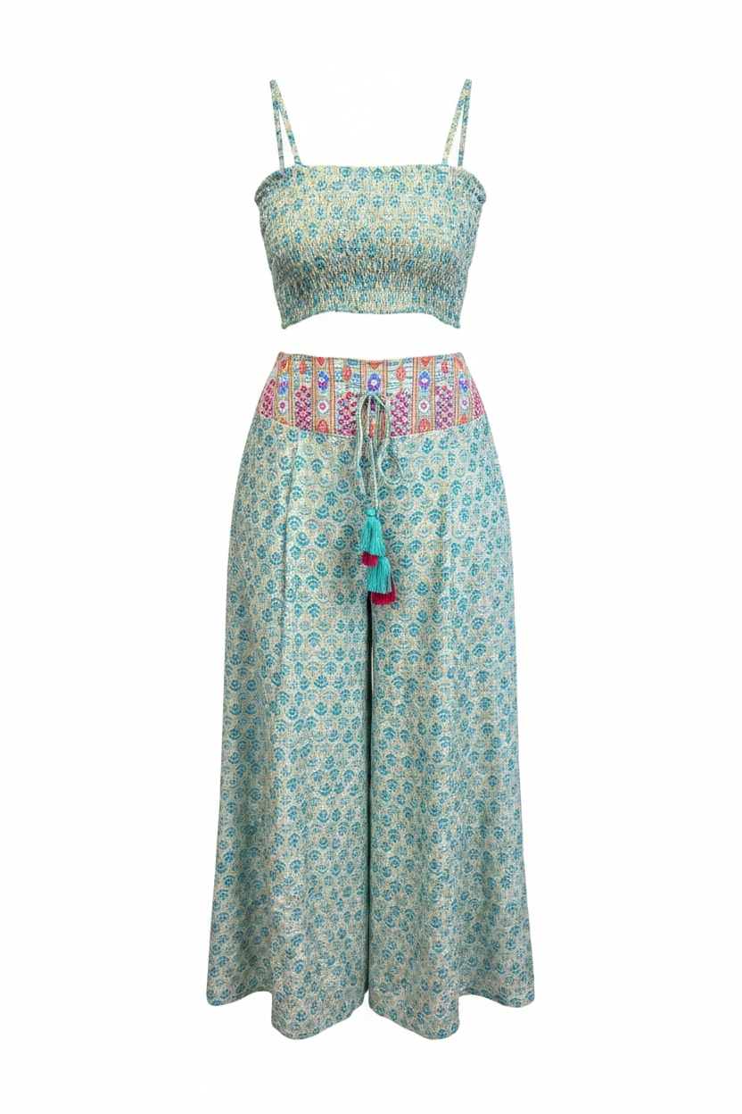 India two piece set mint & lightblue