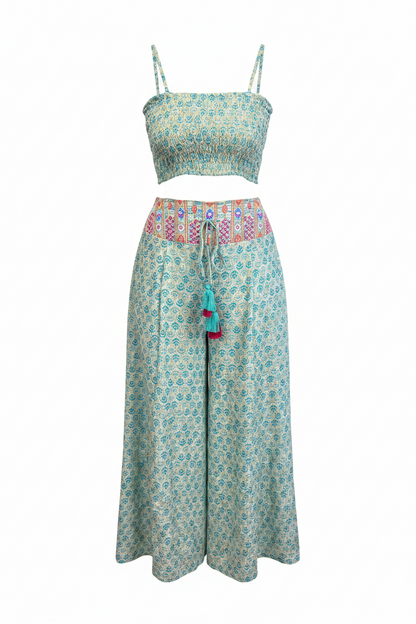 India two piece set mint & lightblue