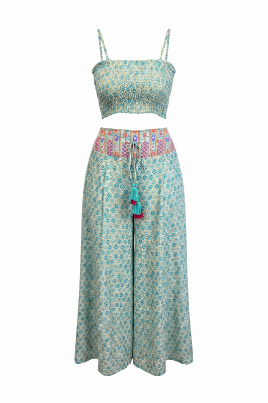 India two piece set mint & lightblue