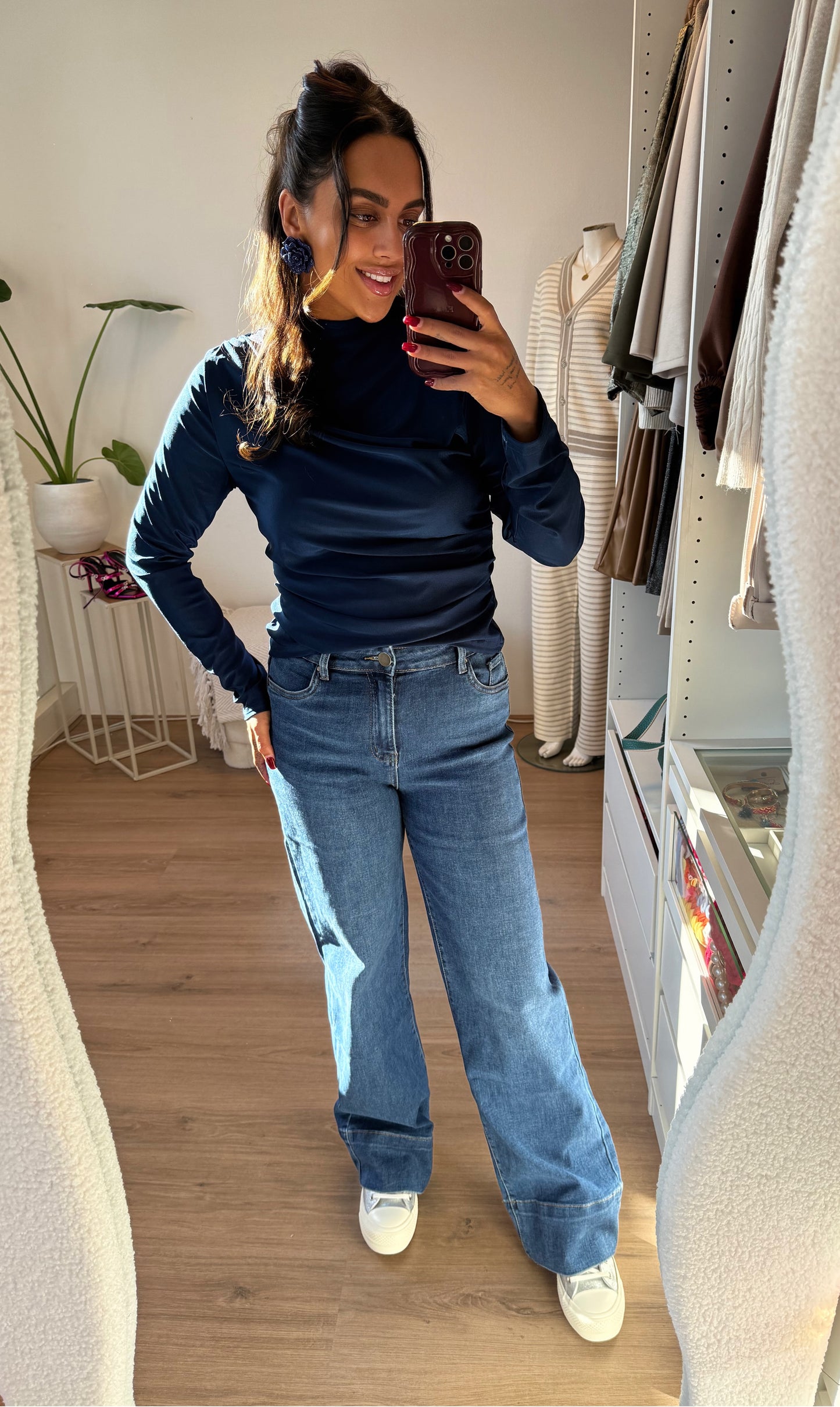 Musthave jeans wide leg denimblue