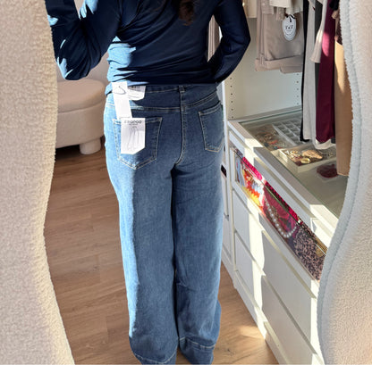Musthave jeans wide leg denimblue