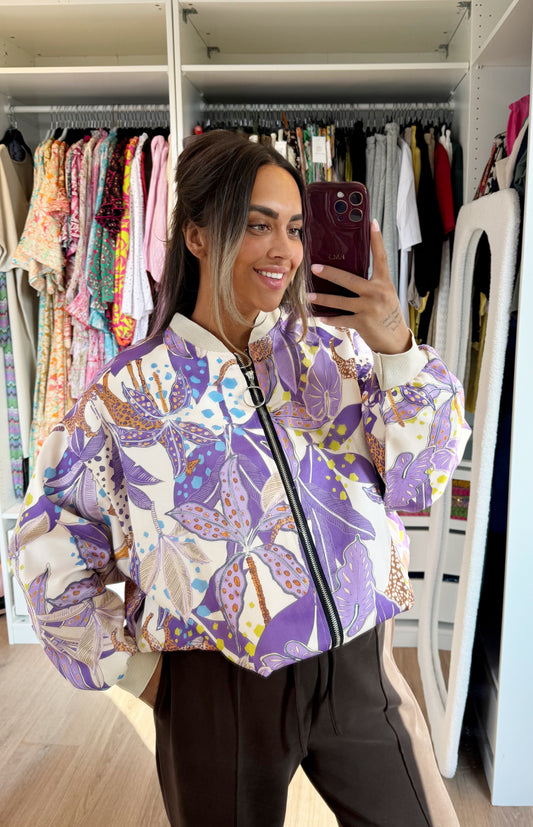 Julie jungle jacket purple