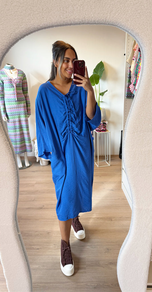 Aurelia drapé dress kobalt