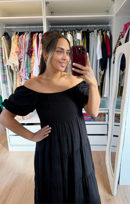 Elenore maxi dress black