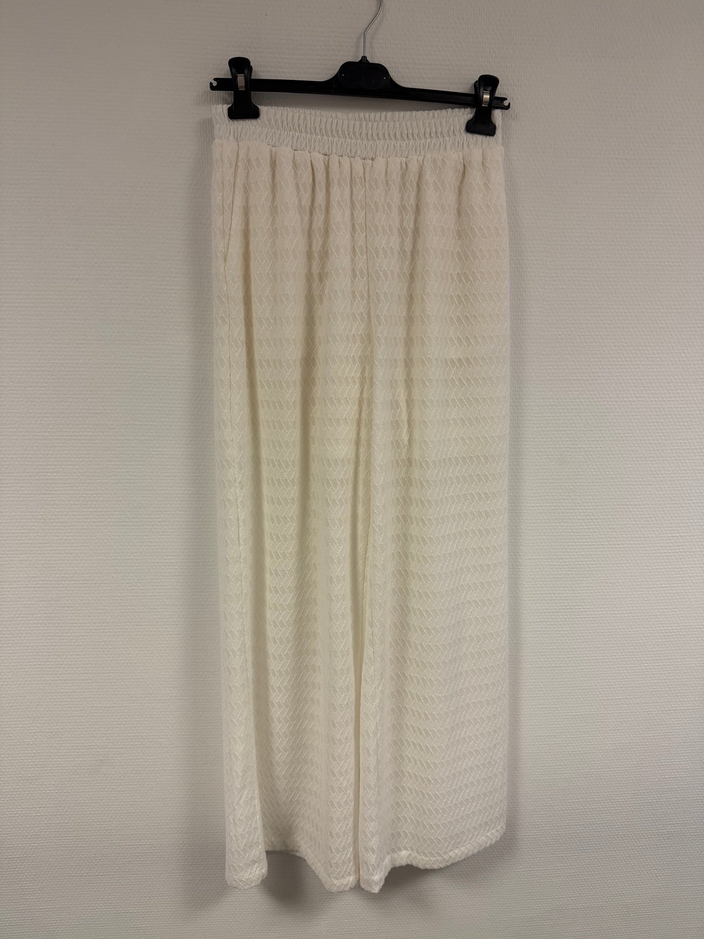 Senna print straight fit jogger white