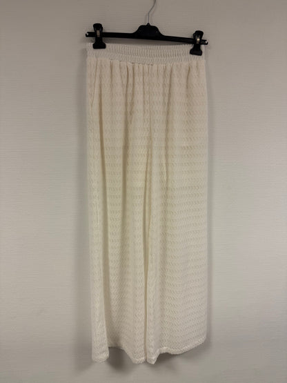 Senna print straight fit jogger white