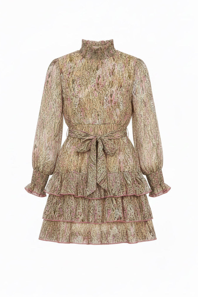Romee ruffle dress butter yellow