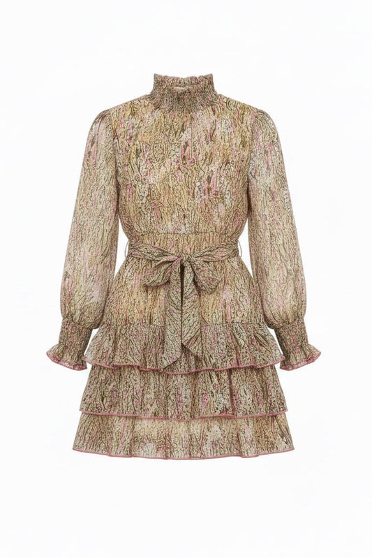 Romee ruffle dress butter yellow