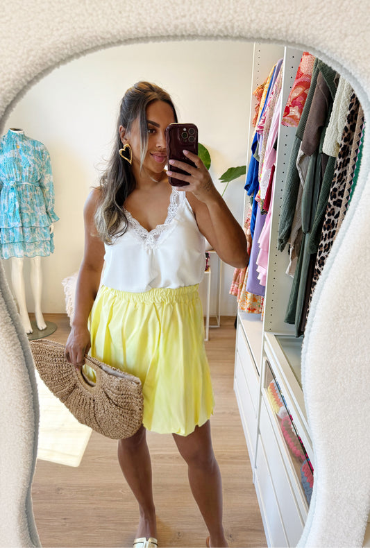 Beau balloon skirt bright yellow