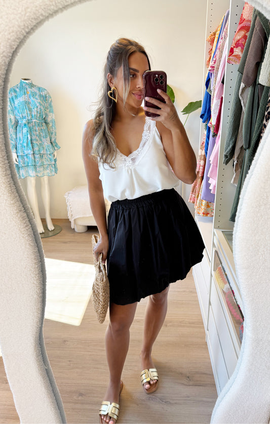 Beau balloon skirt black