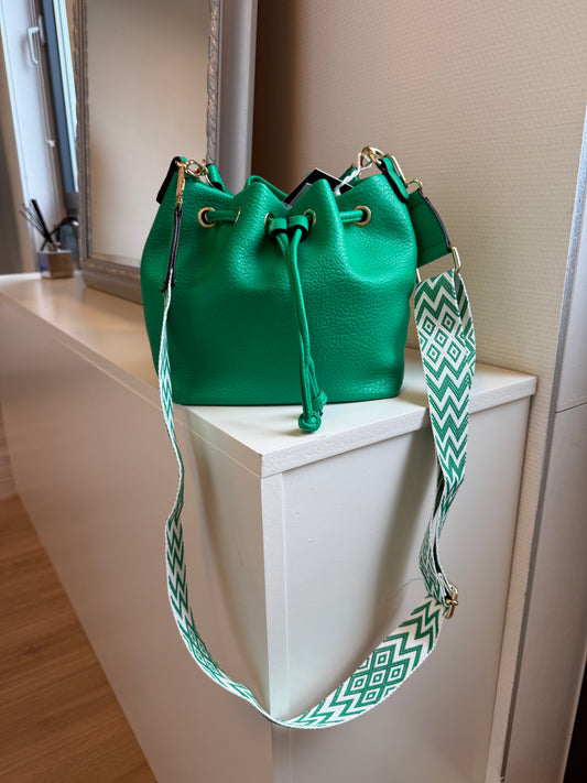 Bucket bag bright green