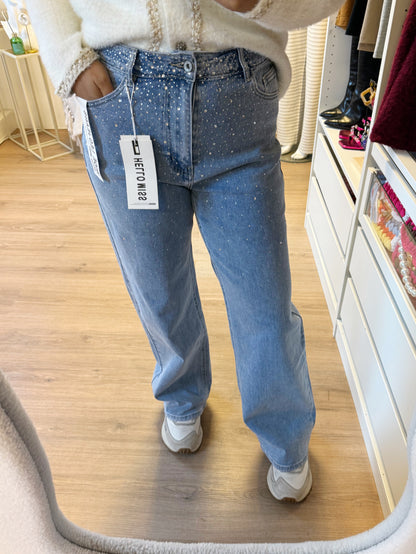 Sequin jeans wide leg blue