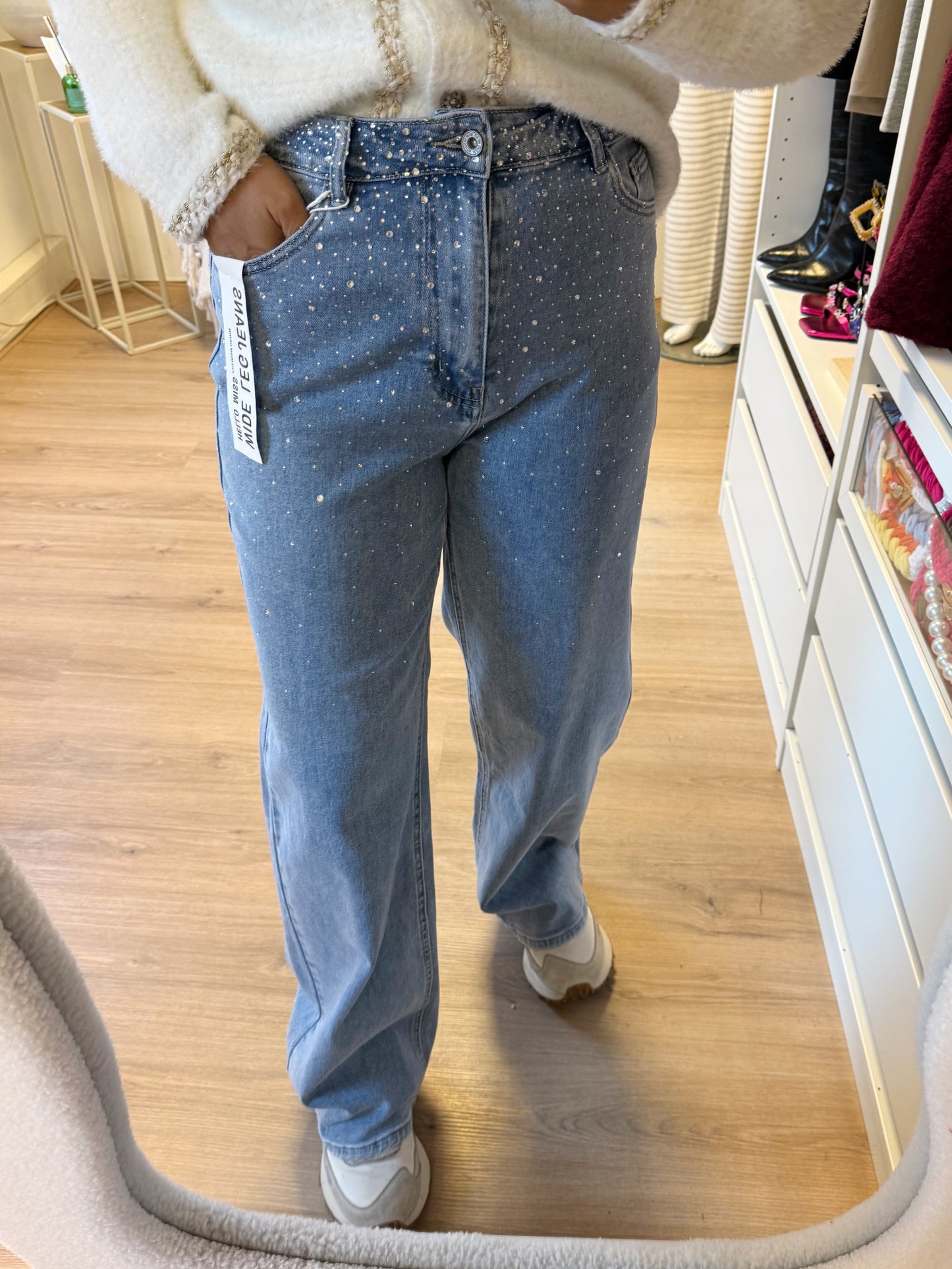Sequin jeans wide leg blue