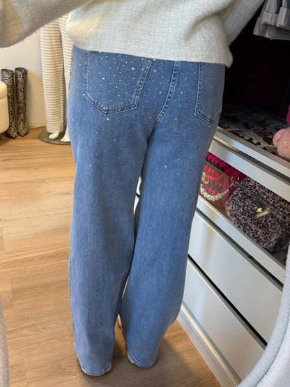 Sequin jeans wide leg blue
