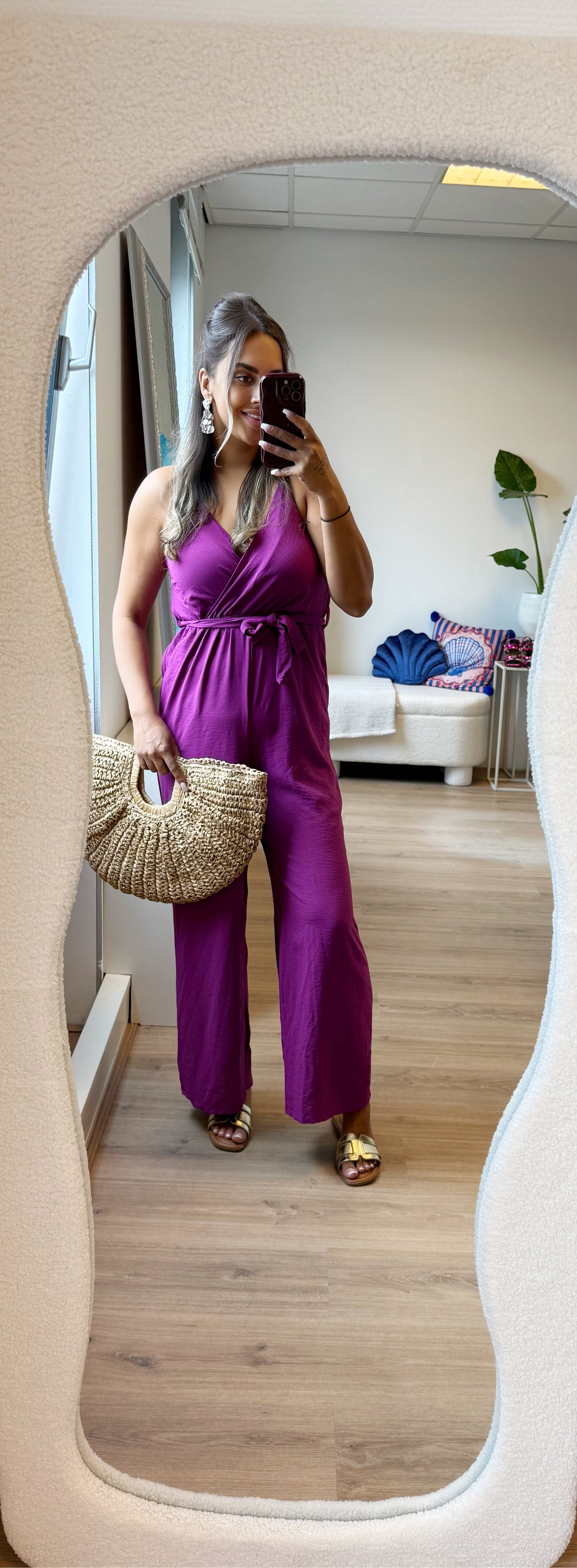 Jaela jumpsuit magenta