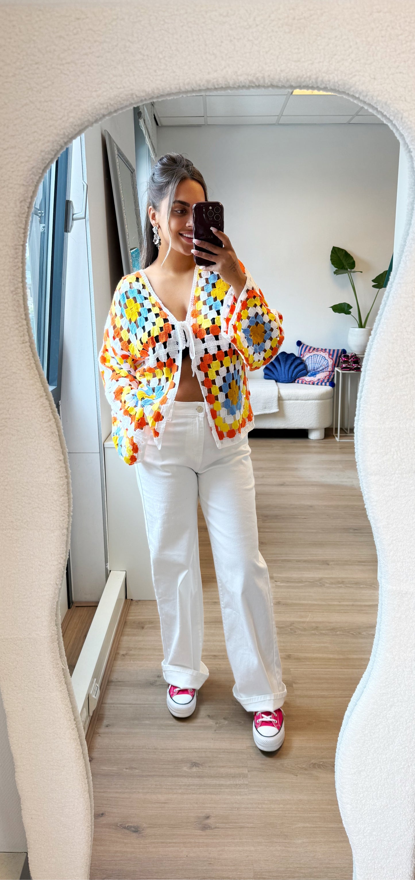 Veerle wide leg jeans white