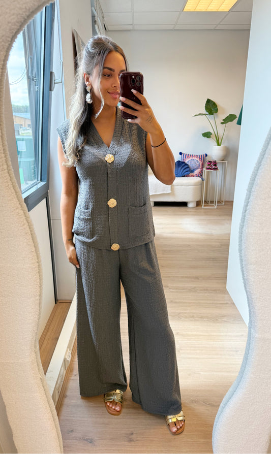 Thessa two piece set grey