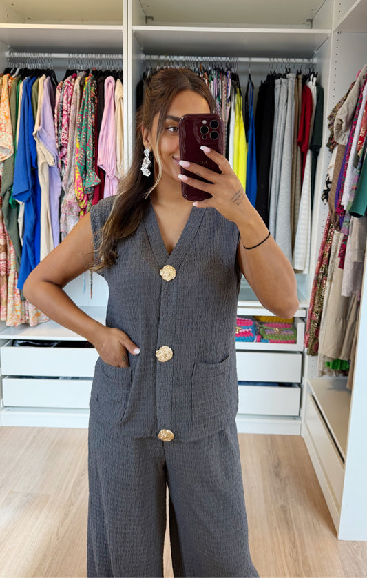 Thessa two piece set grey
