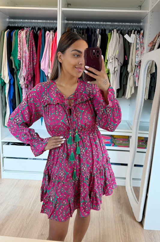 Lolita dress pink & green