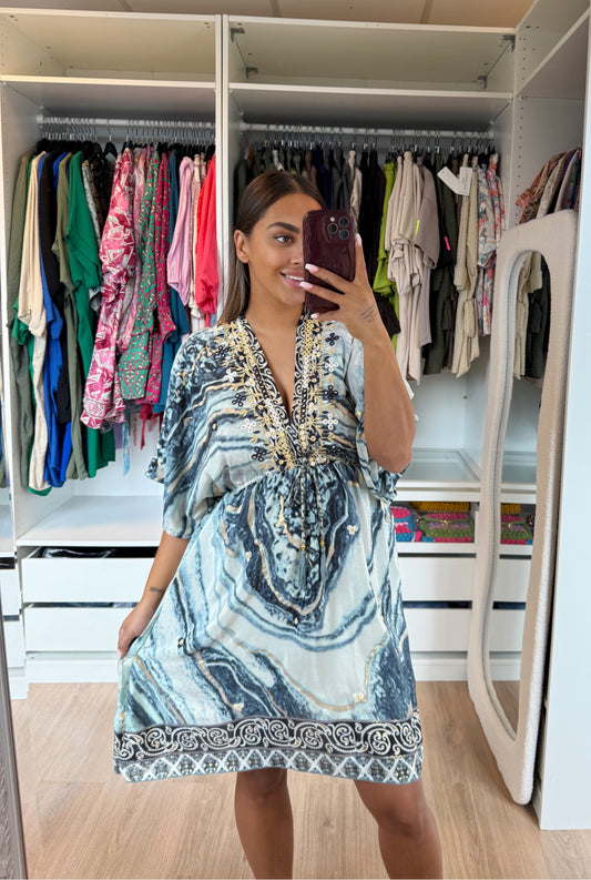 Boho dress blue
