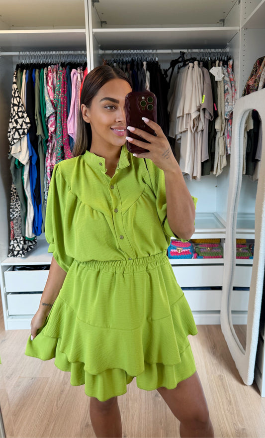 Yara two piece set lime green