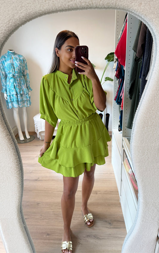 Yara two piece set lime green