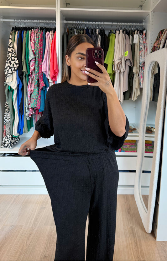Olivia two piece set black