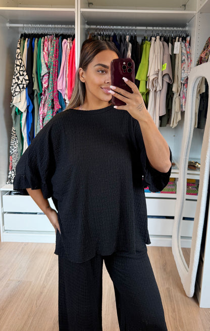 Olivia two piece set black
