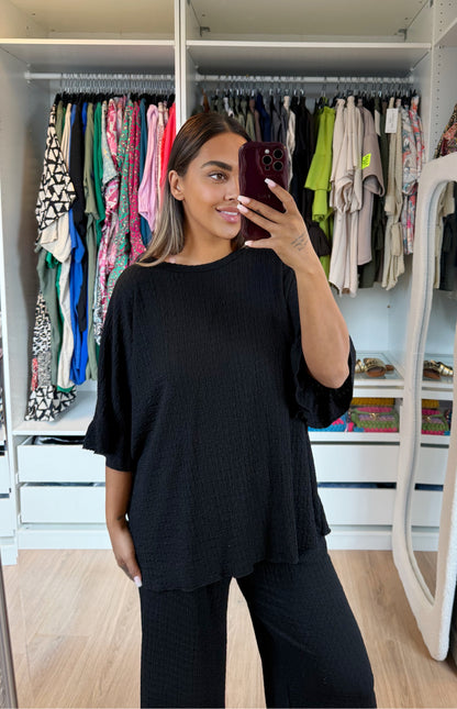 Olivia two piece set black