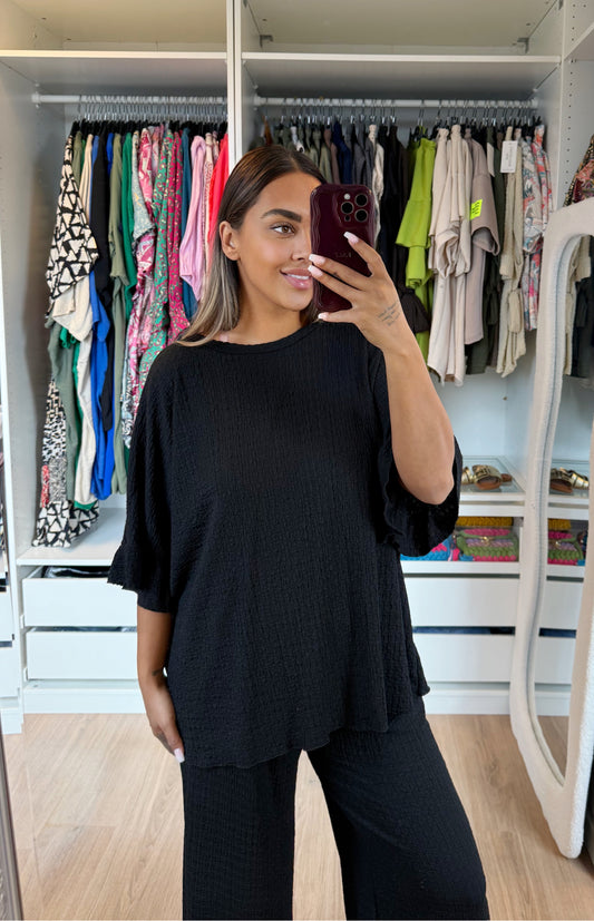 Olivia two piece set black