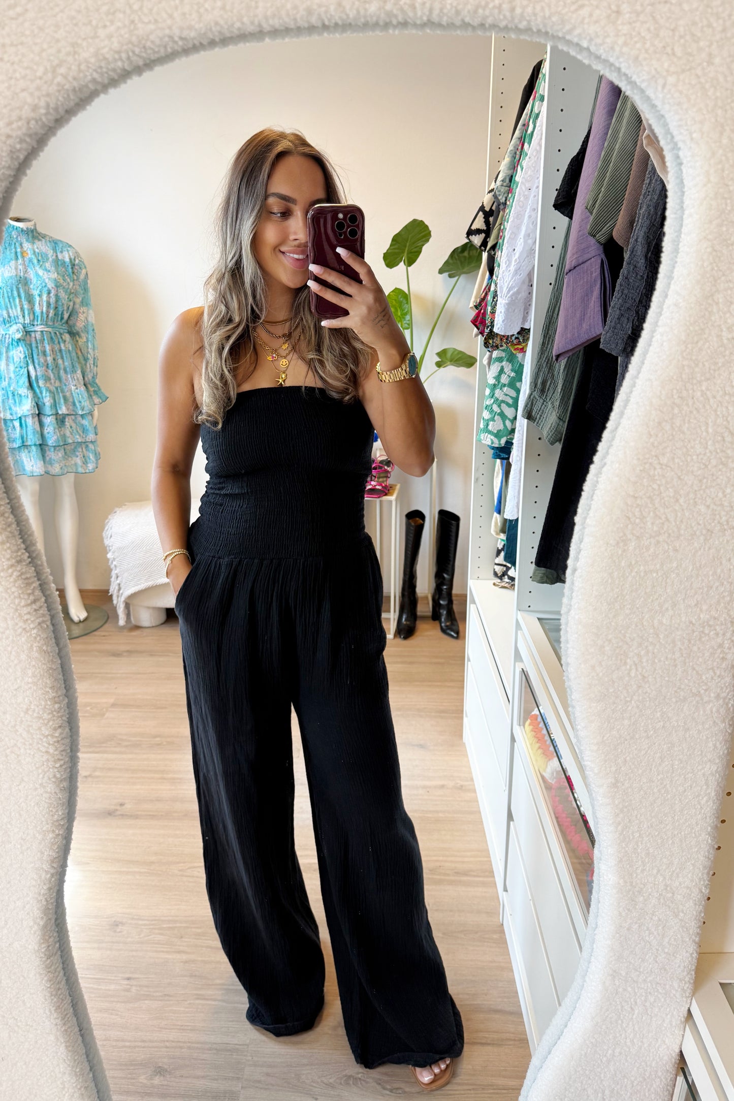 Jaily jumpsuit strapless black