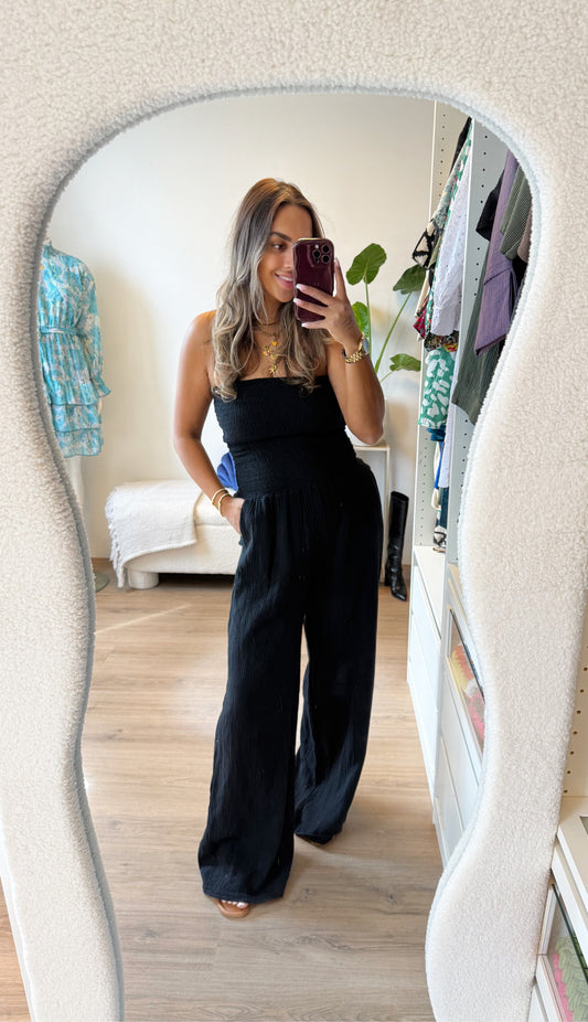 Jaily jumpsuit strapless black