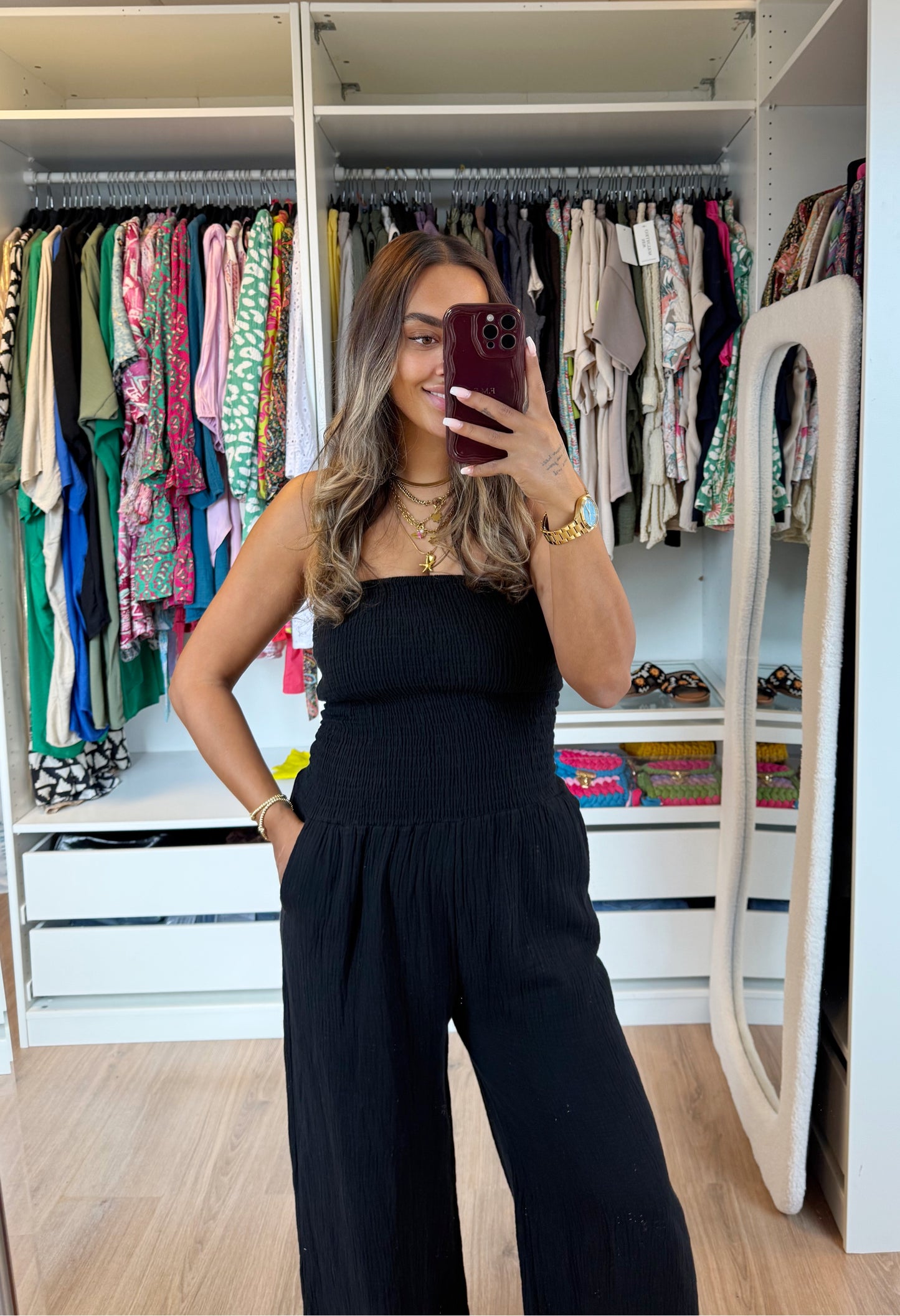 Jaily jumpsuit strapless black