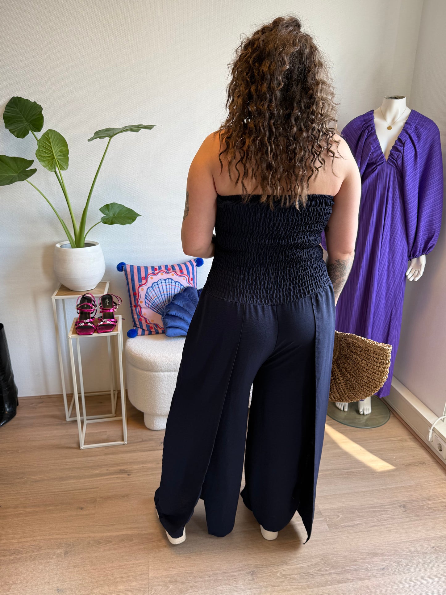 Janity jumpsuit strapless navy