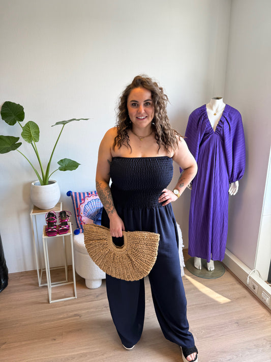 Janity jumpsuit strapless navy