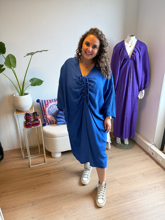 Aurelia drapé dress kobalt